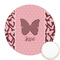 Polka Dot Butterfly Icing Circle - Medium - Front