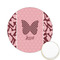 Polka Dot Butterfly Printed Cookie Topper - 2.15" (Personalized)