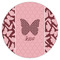 Polka Dot Butterfly Icing Circle - XSmall - Single