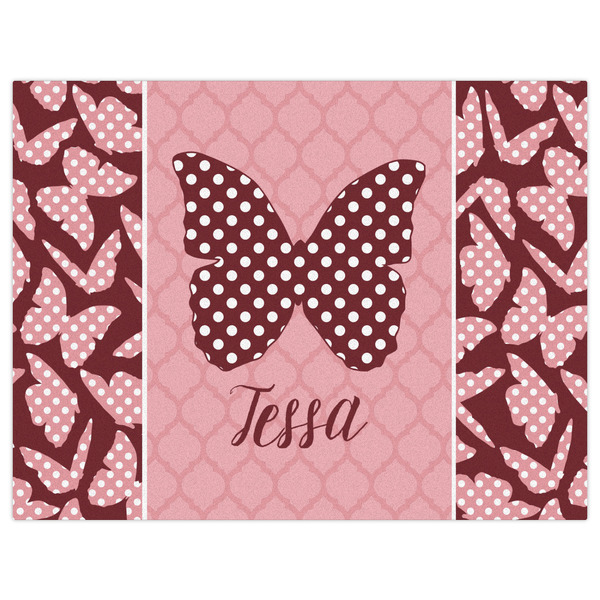 Polka Dot Butterfly Indoor / Outdoor Rug - 6'x8' - Front Flat