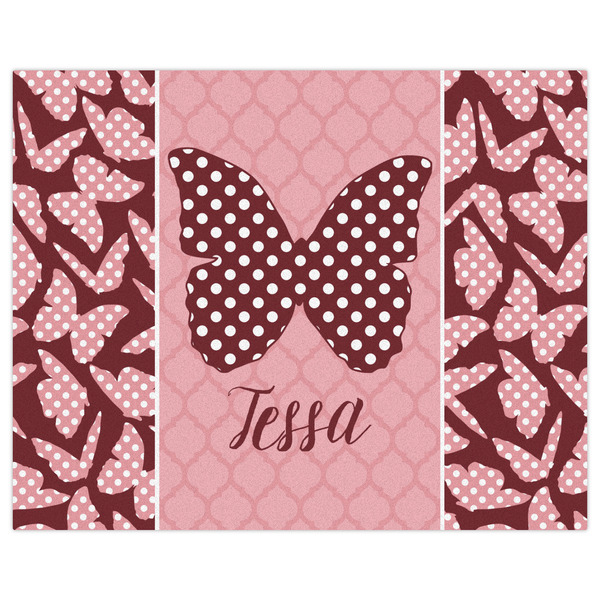 Polka Dot Butterfly Indoor / Outdoor Rug - 8'x10' - Front Flat