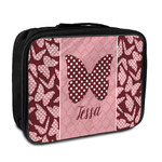 Polka Dot Butterfly Insulated Lunch Bag (Personalized)
