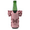 Polka Dot Butterfly Jersey Bottle Cooler - FRONT (on bottle)