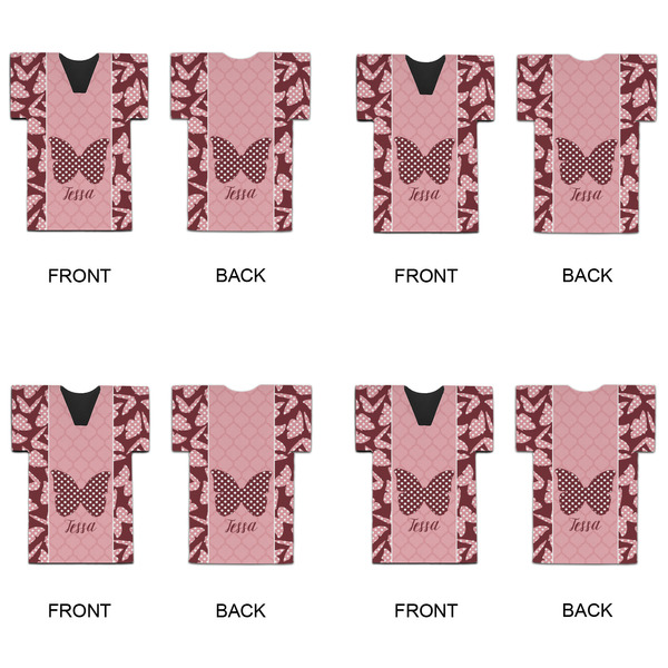 Polka Dot Butterfly Jersey Bottle Cooler - Set of 4 - APPROVAL