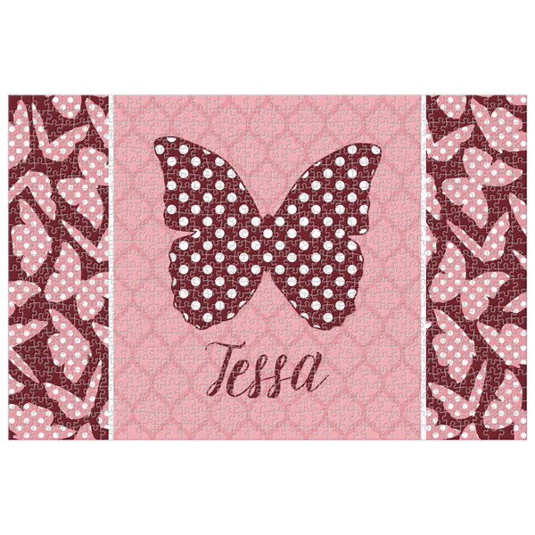 Custom Polka Dot Butterfly 1014 pc Jigsaw Puzzle (Personalized)