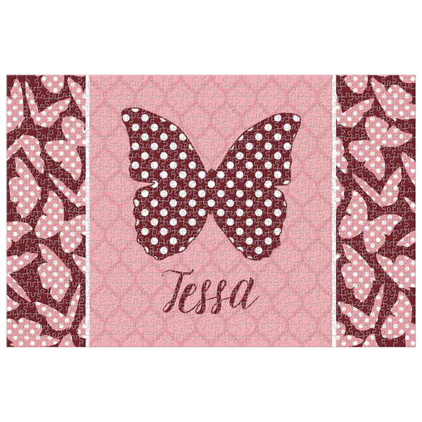 Custom Polka Dot Butterfly Jigsaw Puzzle - 1000-piece (Personalized)
