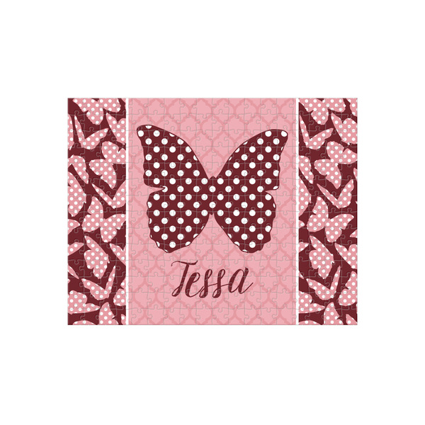 Custom Polka Dot Butterfly 252 pc Jigsaw Puzzle (Personalized)