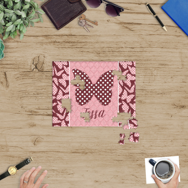 Polka Dot Butterfly Jigsaw Puzzle 252 Piece - In Context