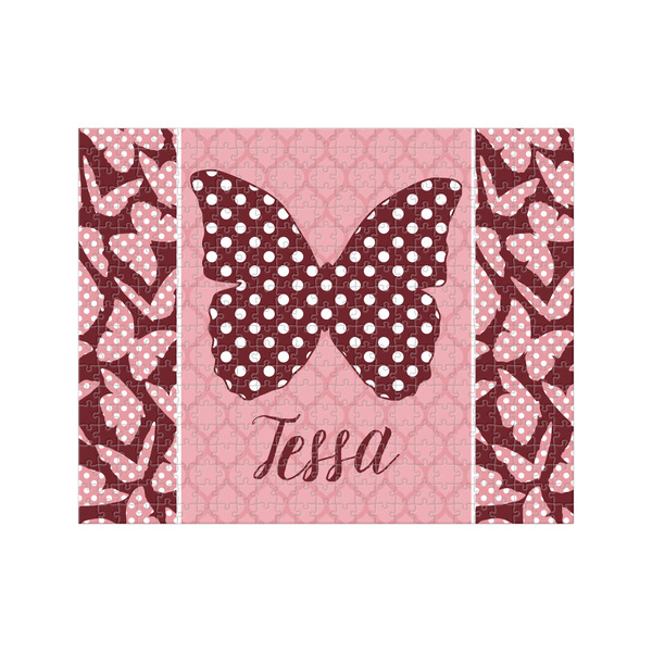 Custom Polka Dot Butterfly 500 pc Jigsaw Puzzle (Personalized)