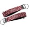 Polka Dot Butterfly Key-chain - Metal and Nylon - Front and Back