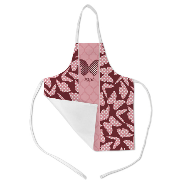 Polka Dot Butterfly Kid's Aprons - Medium - Main (med/lrg)