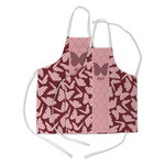 Polka Dot Butterfly Kid's Apron w/ Name or Text