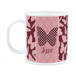 Polka Dot Butterfly Plastic Kids Mug (Personalized)