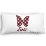 Polka Dot Butterfly Pillow Case - King - Graphic (Personalized)
