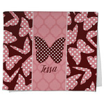 Polka Dot Butterfly Kitchen Towel - Poly Cotton w/ Name or Text