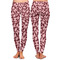 Polka Dot Butterfly Ladies Leggings - Front and Back