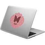 Polka Dot Butterfly Laptop Decal (Personalized)