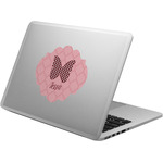 Polka Dot Butterfly Laptop Decal (Personalized)