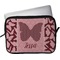 Polka Dot Butterfly Laptop Sleeve / Case - 13" (Personalized)