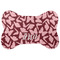 Polka Dot Butterfly Bone Shaped Dog Food Mat (Personalized)