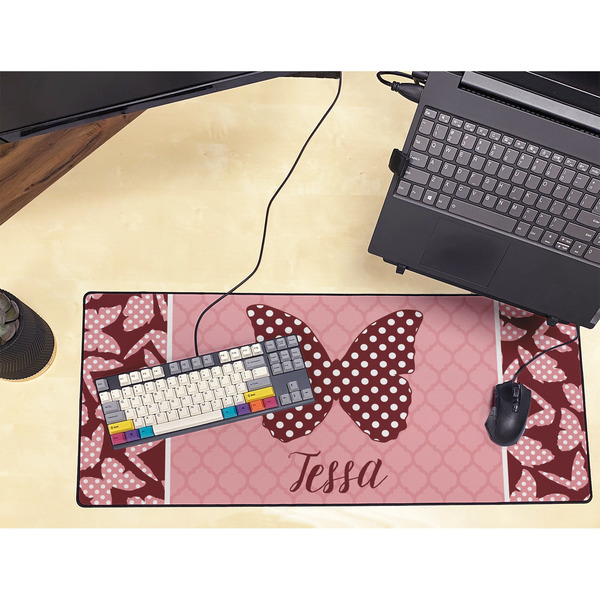 Polka Dot Butterfly Large Gaming Mats - LIFESTYLE