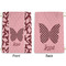Polka Dot Butterfly Large Laundry Bag - Front & Back View