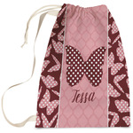 Polka Dot Butterfly Laundry Bag - Large (Personalized)