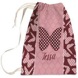 Polka Dot Butterfly Laundry Bag - Large (Personalized)