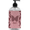 Polka Dot Butterfly Plastic Soap / Lotion Dispenser (16 oz - Large - Black) (Personalized)
