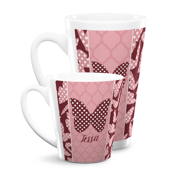Polka Dot Butterfly Latte Mugs Main