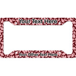 Polka Dot Butterfly License Plate Frame - Style A (Personalized)