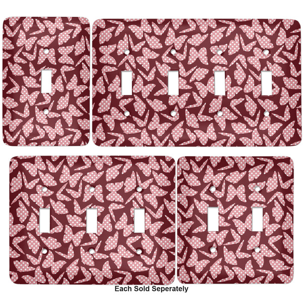 Polka Dot Butterfly Light Switch Covers all sizes