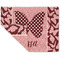 Polka Dot Butterfly Double-Sided Linen Placemat - Single w/ Name or Text