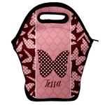 Polka Dot Butterfly Lunch Bag w/ Name or Text