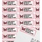 Polka Dot Butterfly Mailing Label on Envelope - Multiple Labels