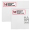 Polka Dot Butterfly Mailing Labels - Double Stack Close Up