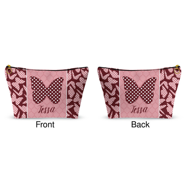 Polka Dot Butterfly Makeup Bag (Front and Back)