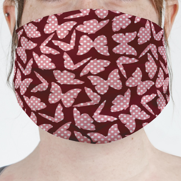 Custom Polka Dot Butterfly Face Mask Cover