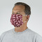 Polka Dot Butterfly Mask - Quarter View on Guy