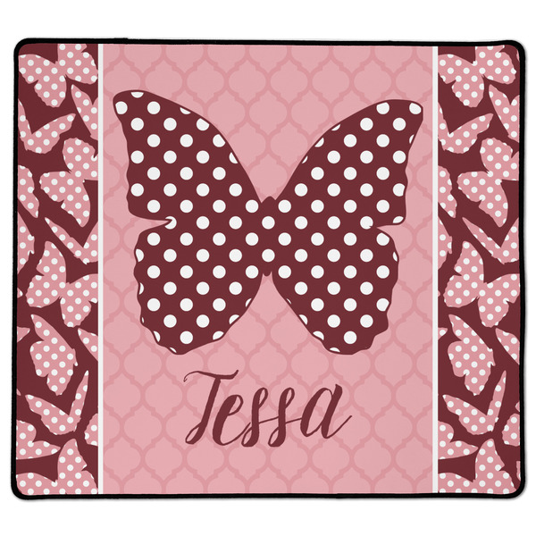 Custom Polka Dot Butterfly XL Gaming Mouse Pad - 18" x 16" (Personalized)