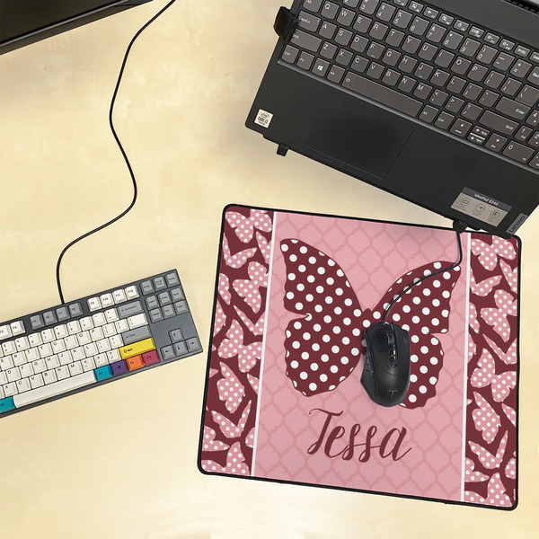 Polka Dot Butterfly Medium Gaming Mats - LIFESTYLE