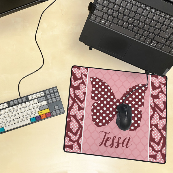 Polka Dot Butterfly Medium Gaming Mats - LIFESTYLE