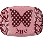 Polka Dot Butterfly Melamine Platter (Personalized)