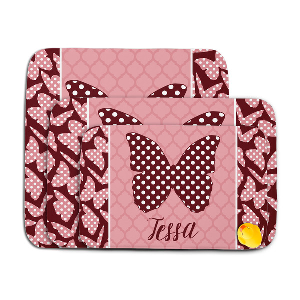 Polka Dot Butterfly Memory Foam Bath Mat - MAIN PARENT