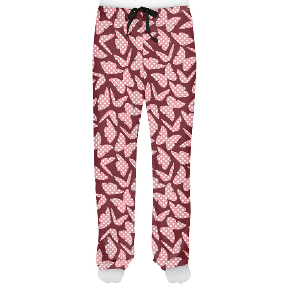 Polka Dot Butterfly Men's Pjs Front - on model