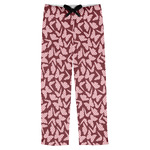 Polka Dot Butterfly Mens Pajama Pants - S
