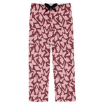 Polka Dot Butterfly Mens Pajama Pants - L