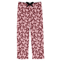 Polka Dot Butterfly Mens Pajama Pants - S