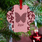 Polka Dot Butterfly Metal Paw Ornament - Lifestyle