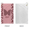 Polka Dot Butterfly Microfiber Golf Towels - Small - APPROVAL